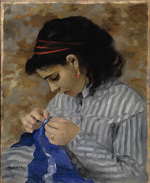Pierre-Auguste Renoir Lise Sewing